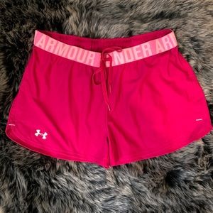 Womens loose fit Under Armour shorts.